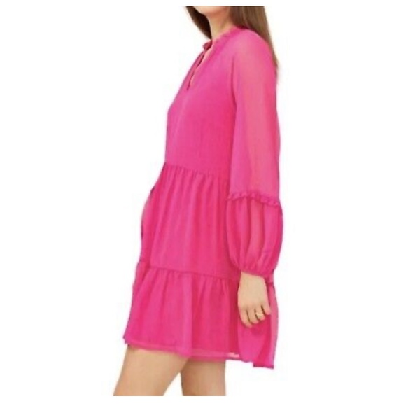 SALE!⭐️ 2 for $20 NWT Vince Camuto Tiered Dress Mini Pink! Lowest price! - Picture 3 of 3